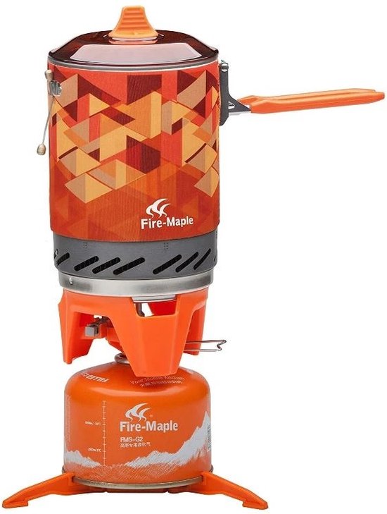 compacte gasbrander met geïntegreerde pan
