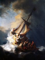 Rembrandt Van Rijn - Christ dans la Storm sur la mer de Galilée, Christ dans la Storm sur la mer de Galilée Impression sur toile