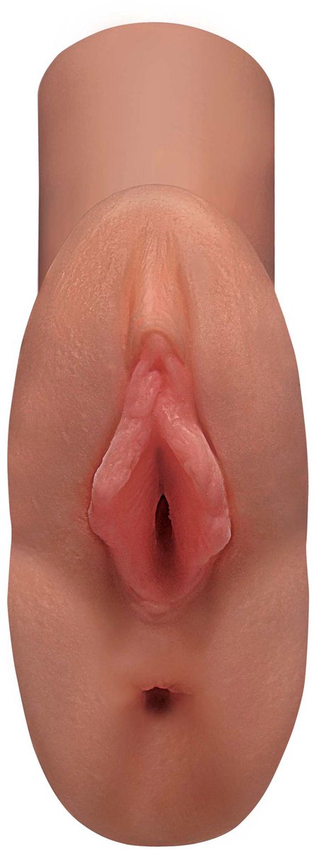 Pipedream - Perfect Pussy Double Stroker - Masturbator Vagina Caramel Beige