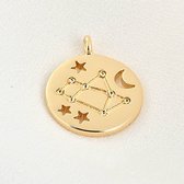 Sterrenbeeld 14k Vergulde hanger - Constellation 14k Gold Plated Pendant - Sagittarius/Boogschutter