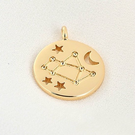 Sterrenbeeld 14k Vergulde hanger - Constellation 14k Gold Plated Pendant - Sagittarius/Boogschutter