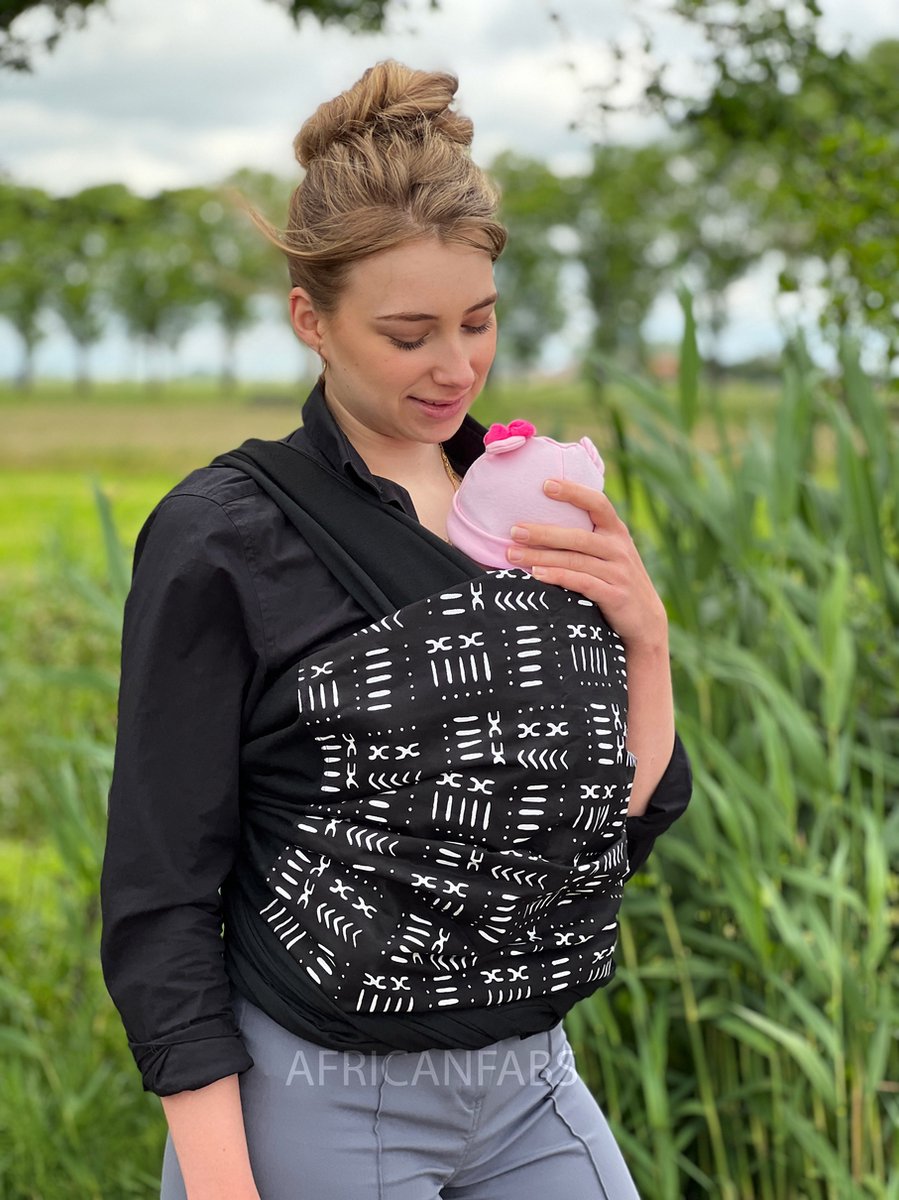 Mushie baby draagdoek wrap - GRIJS