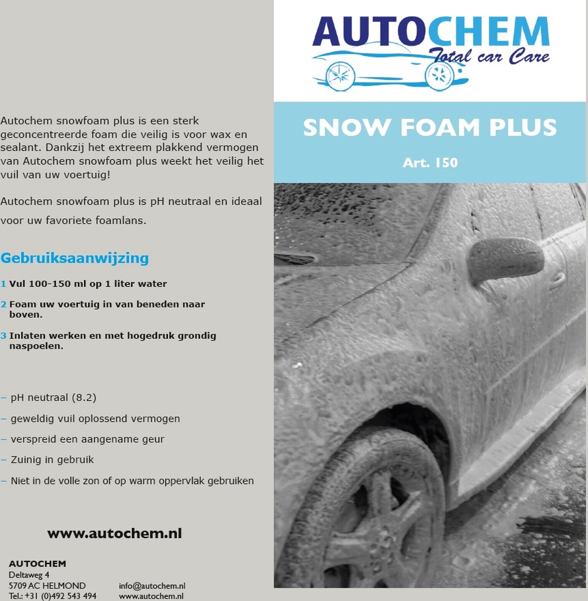 Autochem Snowfoam plus 1 ltr.