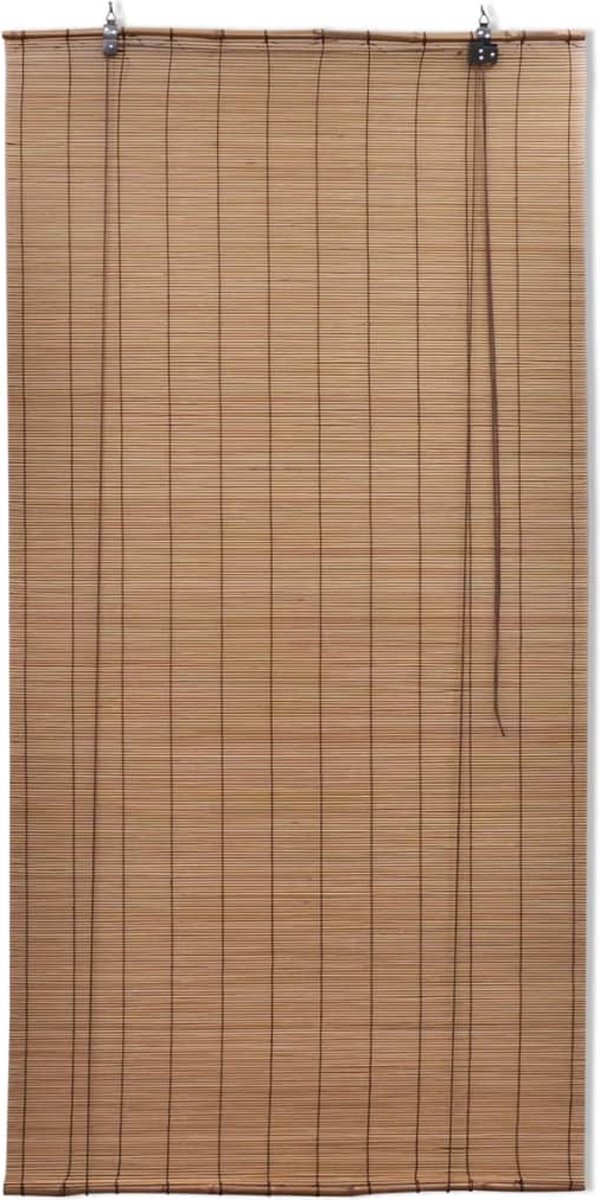 VidaLife Rolgordijn 80x160 cm bamboe bruin