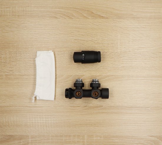 Universele ZWARTE Radiator-Aansluitset | Snelle levering