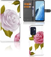 Wallet Book Case OPPO Find X5 Lite | Reno 7 5G Telefoon Hoesje Cadeau voor haar Roses