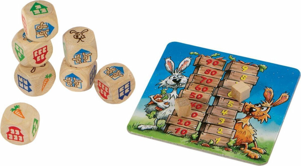 999 Games - Konijnenhokken - Vlot Dobbelspel — afbeelding 4