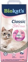 Biokat's Classic fresh 3in1 Baby Powder - Litière pour chat pour chat - Agglomérante - 10L