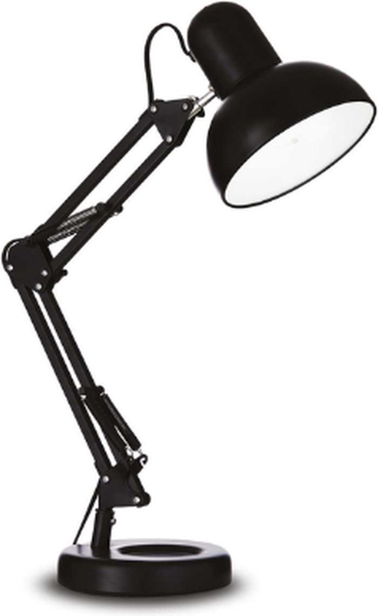 Ideal Lux - Kelly - Tafellamp - Metaal - E27 - Zwart - Voor binnen - Lampen - Woonkamer - Eetkamer - Keuken