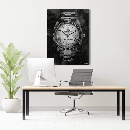 Tableau Plexiglas Luxe Rolex | 100 x 150 | Salle de séjour | Chambre à coucher | Bureau | Musique | Design | Art | Moderne | ** 5 MM D'ÉPAISSEUR **