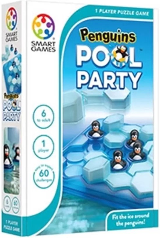 SmartGames - Penguins Pool Party - breinbreker - 60 uitdagingen - SmartGames