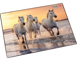 Gutenberg bureau onderlegger - Paarden op het Strand - 40x53cm