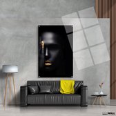 Luxe Plexiglas Schilderij Golden Beauty | 60x90 | Woonkamer | Slaapkamer | Kantoor | Muziek | Design | Art | Modern | ** 5MM DIK**
