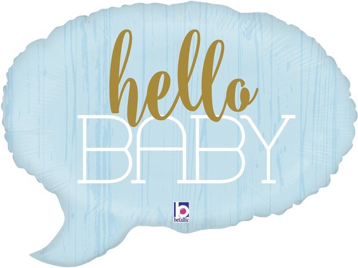 Geboorte ballon jongen - folieballon hello baby