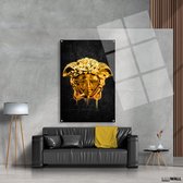 Luxe Plexiglas Schilderij Versace Medusa | 75x100 | Woonkamer | Slaapkamer | Kantoor | Muziek | Design | Art | Modern | ** 5MM DIK**