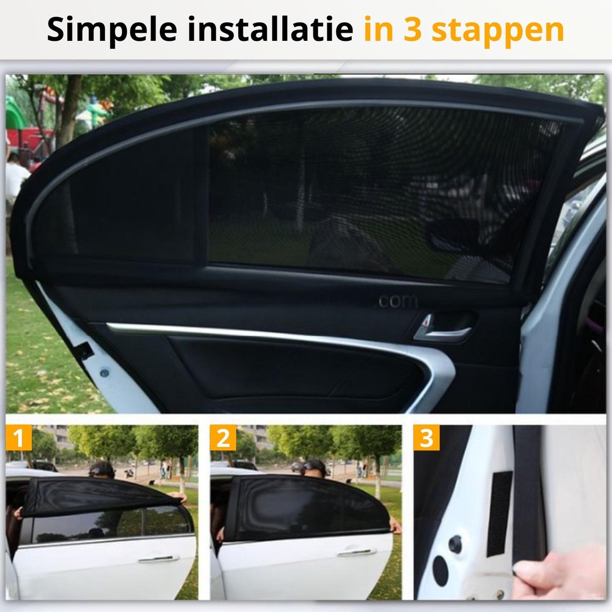 URAQT Zonnescherm voor de auto, met uv-bescherming, universeel