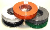 Kexcelled PLA Combideal 5 x 1kg = 5kg Wit, Grijs, Blauw, Groen + Oranje 3D Printer filament