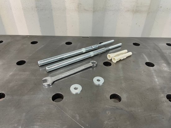 BarberPub Aluminiumrahmen für Hexagon LED Garage Light LP003/LP004/LP005, Montagezubehör für Deckeninstallation, Stabile Befestigung für Werkstatt & Friseursalon, 242 × 484 cm