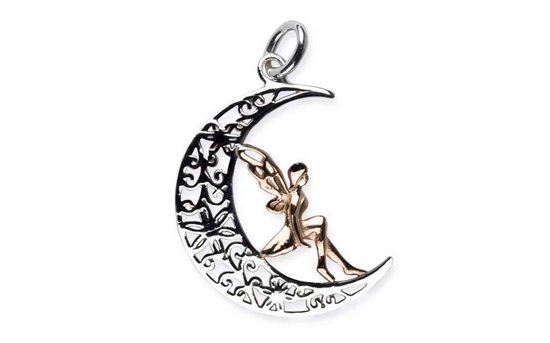 Pendentif Fée En Argent 925 - Bijou Occasion Argenté, Style Féerique Et Délicat