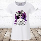Shirt Fabulous wit -James & Nicholson-158/164-t-shirts meisjes