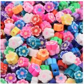Perles en Argile - Perles en polymère - Fleurs - Coloré - 10mm - 100 pièces