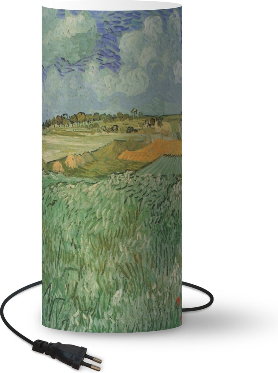 Lamp - Nachtlampje - Tafellamp slaapkamer - Vlakbij Auvers - Vincent van Gogh - 54 cm hoog - Ø22.9 cm - Inclusief LED lamp