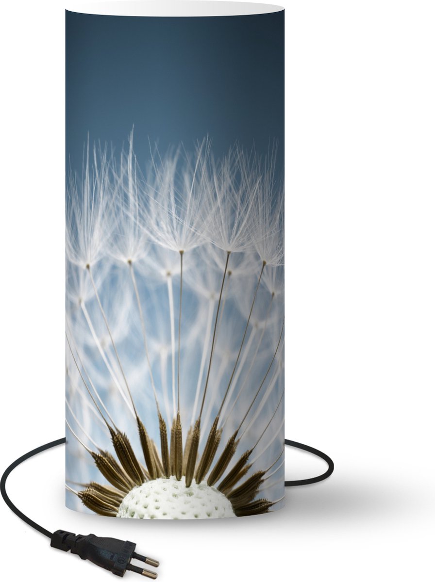 Lamp - Nachtlampje - Tafellamp slaapkamer - Halve paardenbloem met zaadjes - 33 cm hoog - Ø14.3 cm - Inclusief LED lamp
