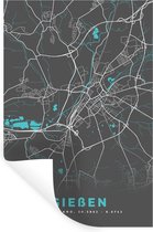 Stickers muraux - Blauw - Allemagne - Carte - Plan de la ville - Carte - Gießen - 20x30 cm - Feuille adhésive