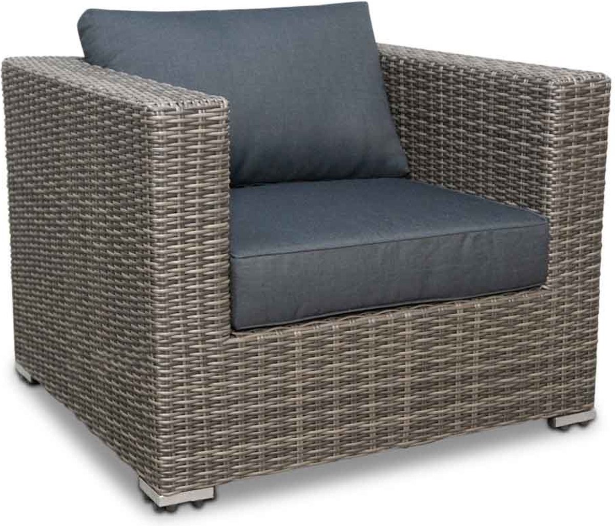 Denza Furniture Miami hoek wicker loungeset incl. stoel 5delig