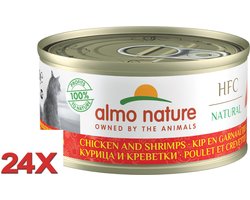 Almo Nature HFC - Kattenvoer - Kip & Garnaaltjes - 24x70gr