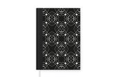 Carnet - Carnet d'écriture - Motif - Ligne - Zwart Wit - Carnet - Format A5 - Bloc-notes