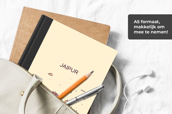 Notebook - Carnet d'écriture - Inde - Jaipur - Skyline - Notebook - A5 size - Bloc-notes