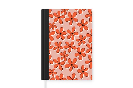 Carnet - Cahier - Motifs - Vintage - Bloem - Carnet - Format A5 - Bloc-notes