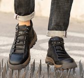 Werkschoenen  - 40 - AX Fashion - Dames / Heren - Lederen Veiligheidsschoenen - Schoenen voor werk - Werkende laarzen - Beschermende schoenen - Anti ippact - Onmenkijable Sole - Anti slip - Beschermende neus - Beschermende zool