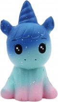 Fabs World Squishy/ Squeezy unicorn blauw/paars