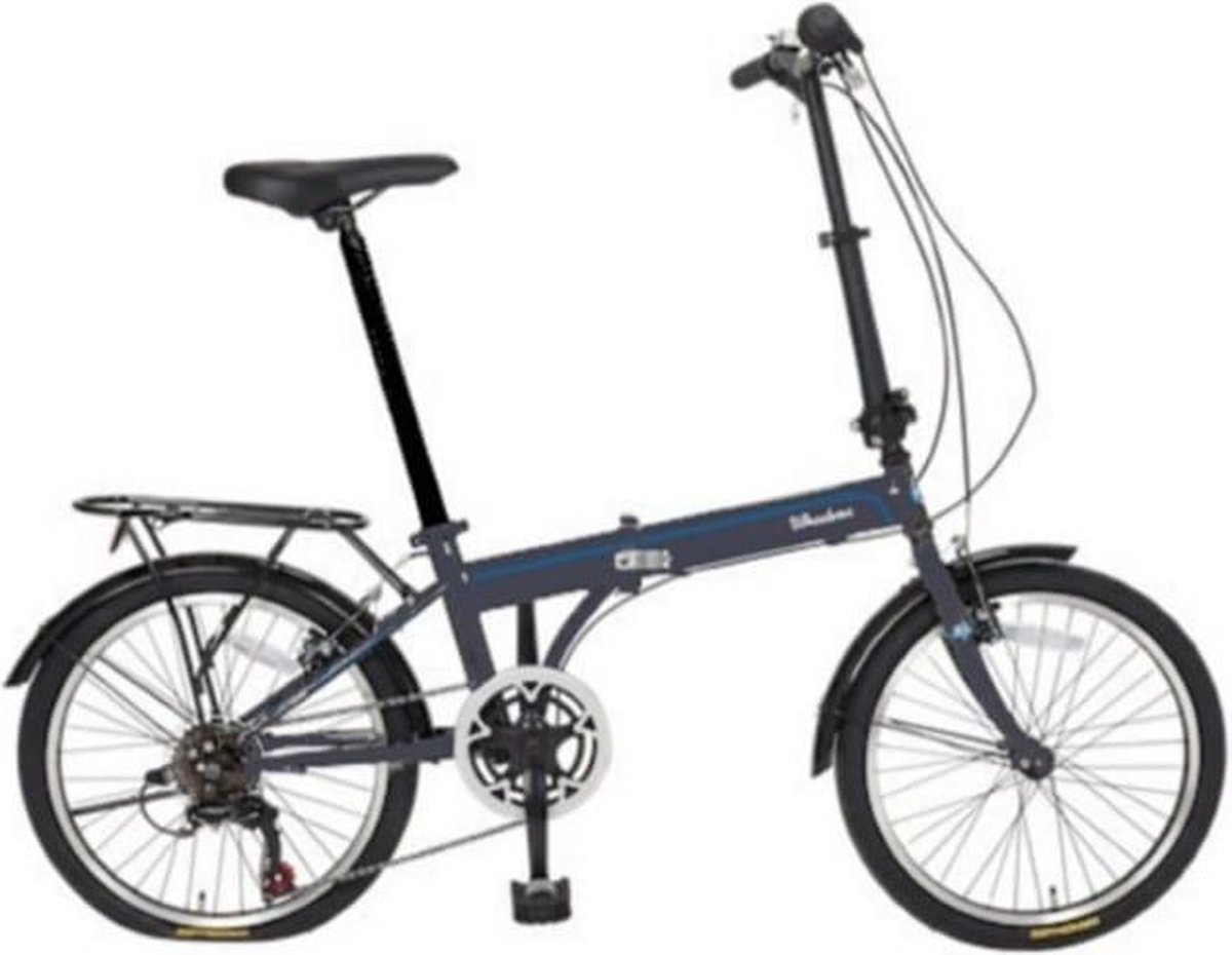 Wheelerz Vouwfiets Fiets 6 versnellingen Antraciet 20 Inch