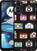 Motorola Moto G22 Hoesje Zwart Welta Perfekta - Designed by Cazy