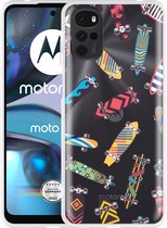Motorola Moto G22 Hoesje Skateboards - Designed by Cazy