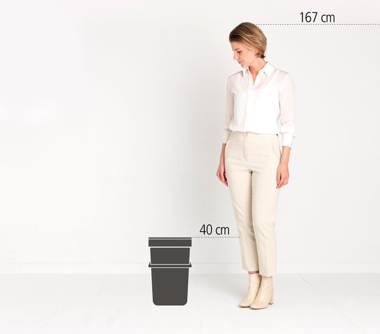 Brabantia Sort & Go poubelle 25 litres - Dark Grey