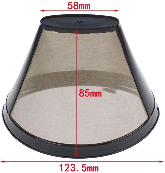 Westmark permanente filter voor koffiezet uit kunststof en rvs zwart 11.2x11.9x8.3cm