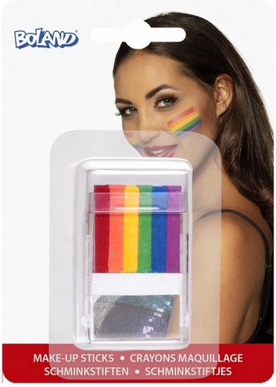 make-upstick regenboog 6-in-1