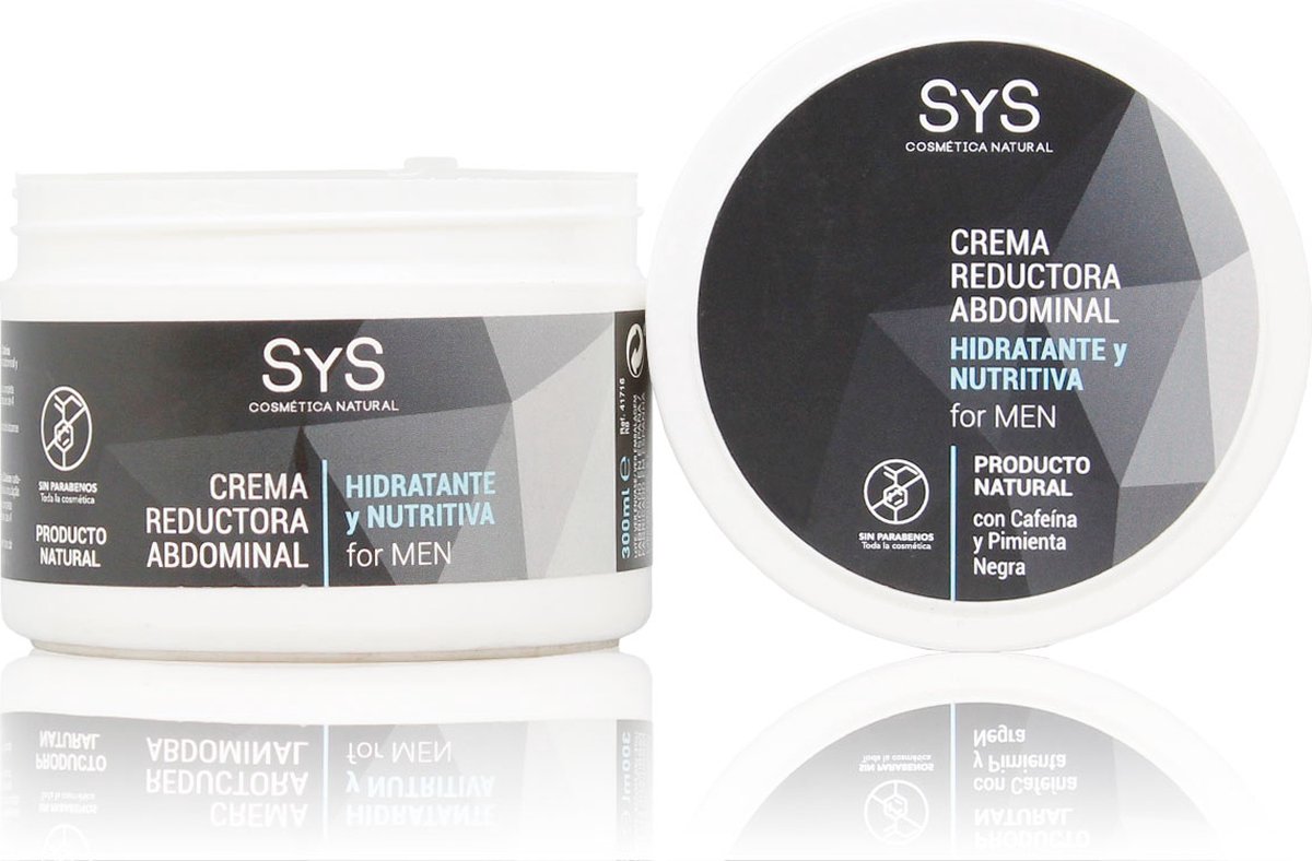 Goedkoopste Sys Afslank Crème - Lotion - Afslanken Buik & Taille - Voor Mannen - 100 Natuurlijk - 300ml