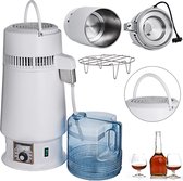 Bol.com Distilleerder - 4L - Waterfilterfles - Waterzuiveraar - Draagbare tafelmachine - Roestvrij staal - Instelbare temperatuu... aanbieding