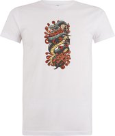 Klere-Zooi - Japanese Viper Tattoo - Heren T-Shirt - 3XL
