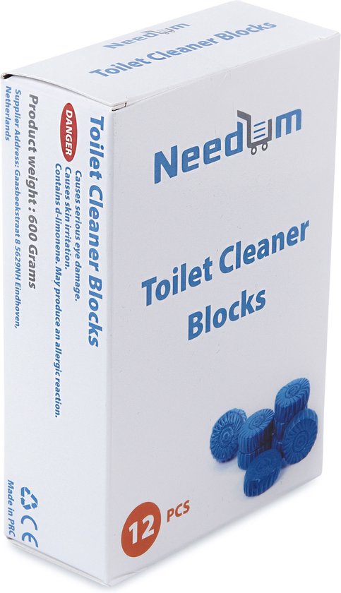 Needum Toiletblokjes voor inbouwreservoirs - WC blokjes - Toiletblokken in een voordeelverpakking - 12 stuks