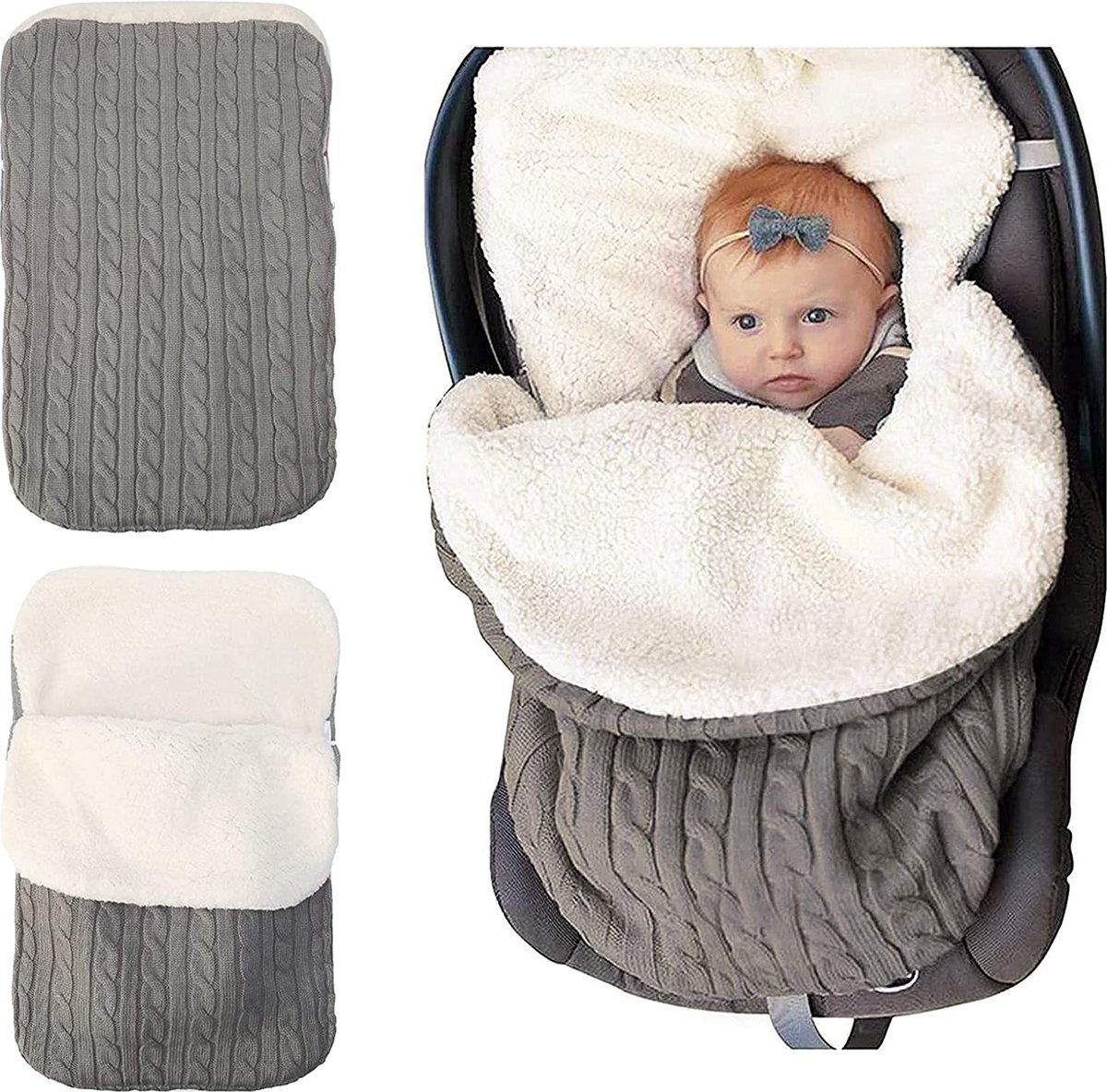 Babynestje / Babynest - Premium kwaliteit, confort katoen, Babybedje, Bumper voor babybedje, knuffelnest voor babybedje