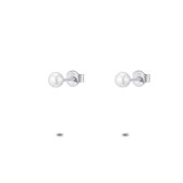 Boucles d' Boucles d'oreilles Twice As Nice en argent, perle 4 mm