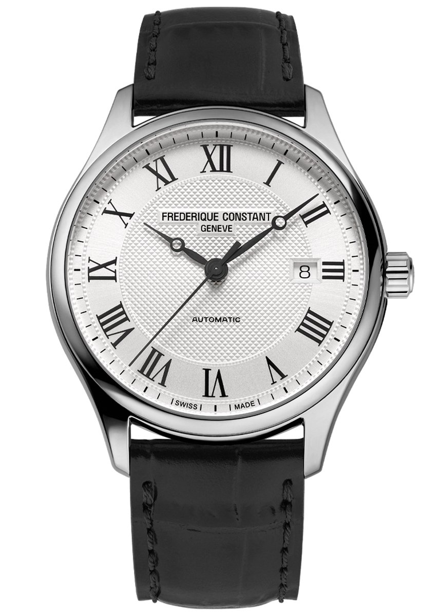 Frédérique Constant Classics FC-303MC5B6 Horloge - Leer - Zwart - Ø 40 mm