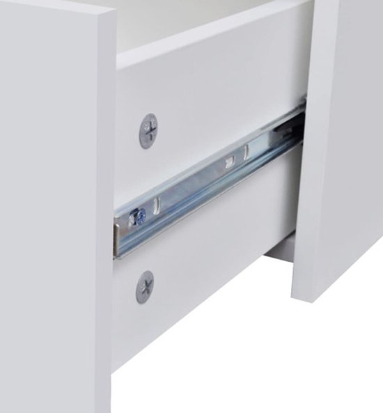 Buffet à 4 tiroirs 60x30,5x71 cm blanc