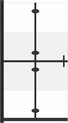vidaXL Paroi de douche pliante à l'italienne 90x190 cm Verre ESG Semi-mat - Paroi de douche - Parois de douche - Paroi de douche à l'italienne - Parois de douche à l'italienne
